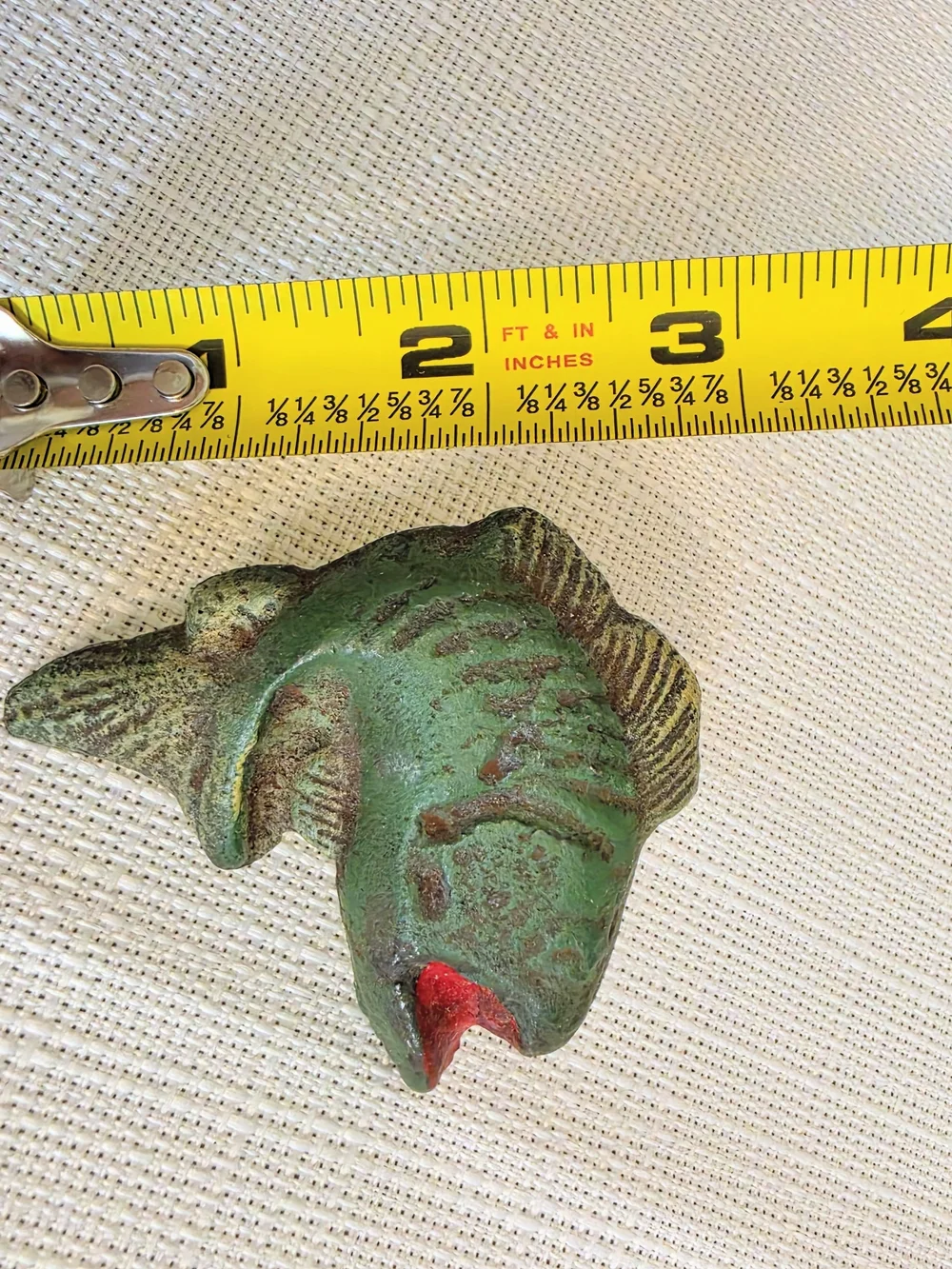 Vtg Cast Metal Trout Fish Drawer Pull Hunting Office Cabin Mancave Fisherman